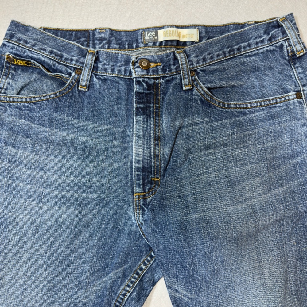 Lee Regular Bootcut‎ Jeans Mens 34x30 Blue Good Premium Select Medium Wash Denim